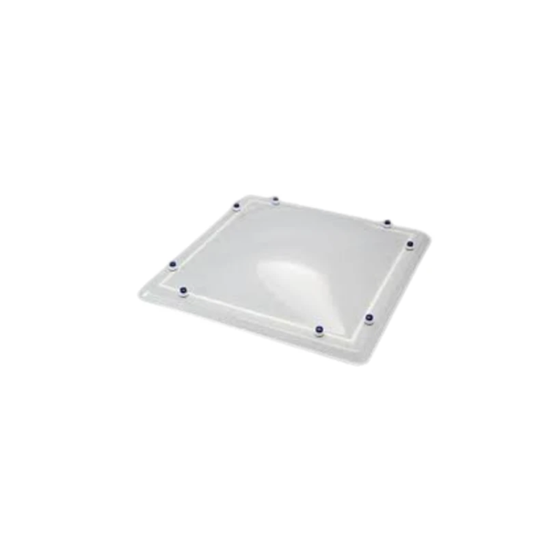 Coupole PMMA à Bords Retombés 100 x 100 cm Double Parois Opalin