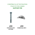 Kit Fixation Petites Ondes Support Fer - Pose