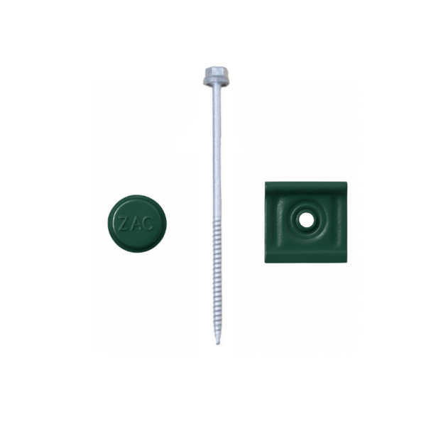 Kit de Fixation Bois pour Panneaux Sandwich 60mm - Vert RAL 6005