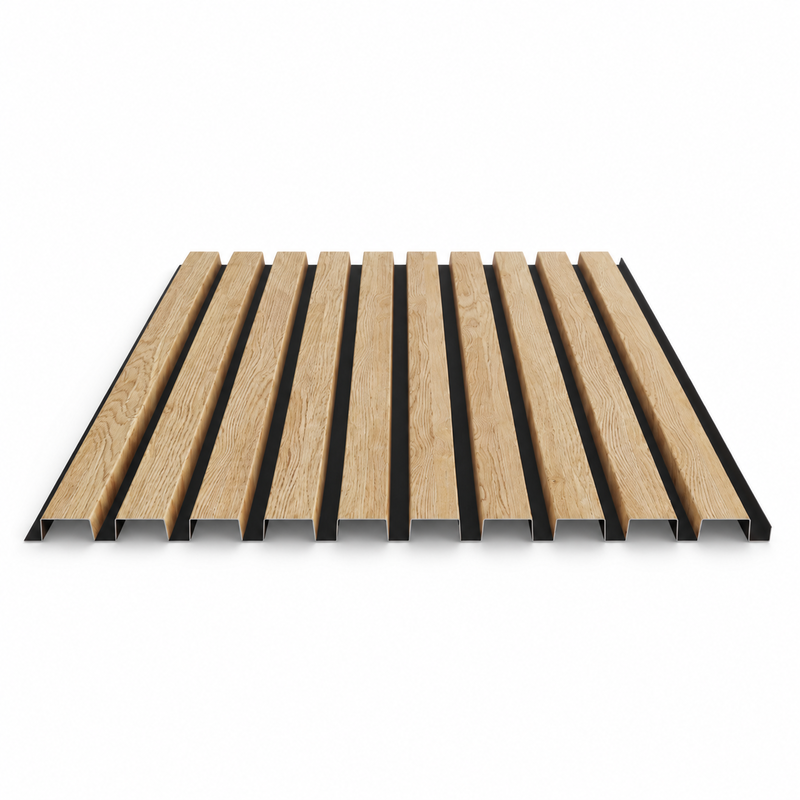 Bardage Acier Imitation Bois Tolgawood 40x40 – Chêne Doré – 750 mm
